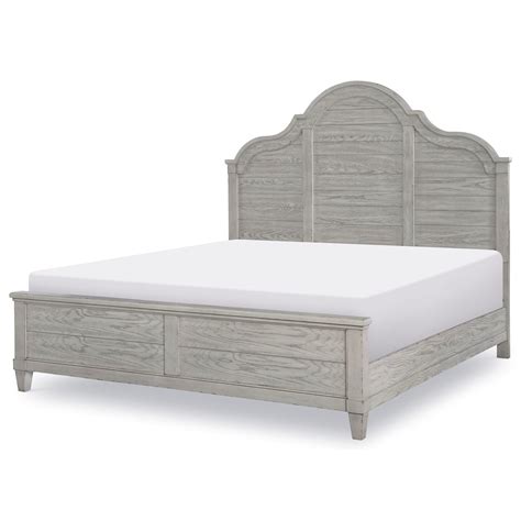 Legacy Classic Belhaven 9360 4105k Modern Farmhouse Queen Arched Panel Bed Corner Furniture