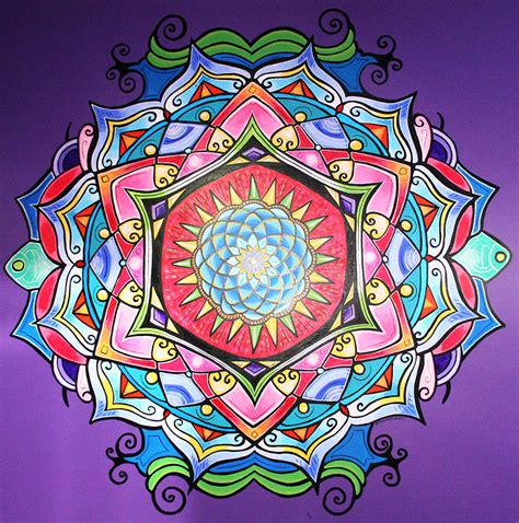 Mandala Mural Complete Kristin Currier Ludlow