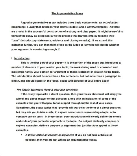 8 Argumentative Essay Examples