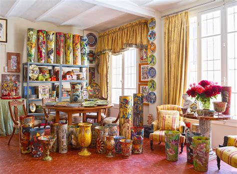 An interior designer of residential and commercial spaces. Jill Barnes-Dacey's Colorful Vessels Take Decoupage to New ...