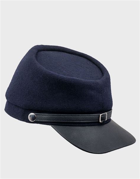 Civil War Union Enlisted Kepi Bummer Cap Military Blue Hat