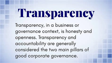 What Is The Definition of Transparency? - YouTube