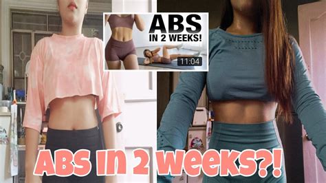 Abs In 2 Weeks I Tried Chloe Tings Abs Workout Challengeeffective