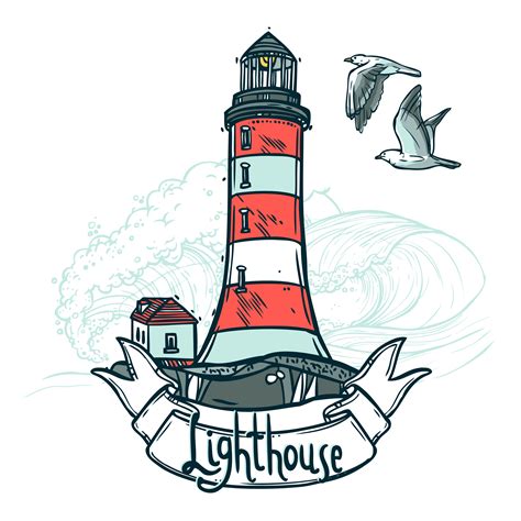 Lighthouse Sketch Illustration 434757 Vector Art At Vecteezy