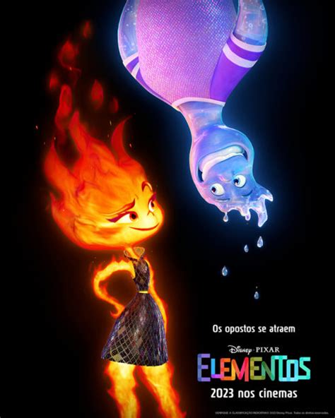 Elementos Fogo E água Se Misturam No Teaser Do Novo Filme Da Pixar