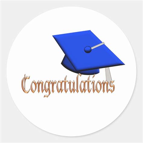 Graduation Hat Congratulations Fun Sticker