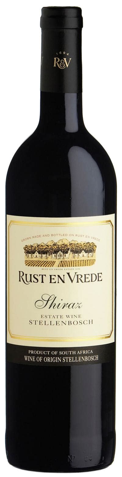 rust en vrede shiraz le connoisseur