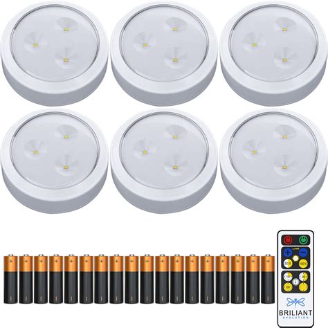 Buy Brilliant Evolution Tap Light Push Lights 6pk Wbatteries Remote