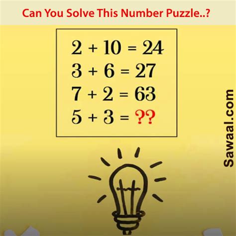 Solve This Number Puzzle Number Puzzles Questions And Answers Sawaal