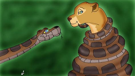 Kaa And Nala Painted By Lol20 On Deviantart