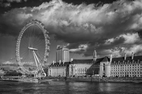 Black And White Photographs Of London Eye