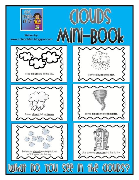 Maybe you would like to learn more about one of these? Clouds mini-book to go with creating pictures of things in ...