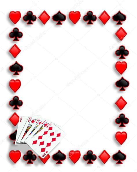 playing cards suits background border  frame  card