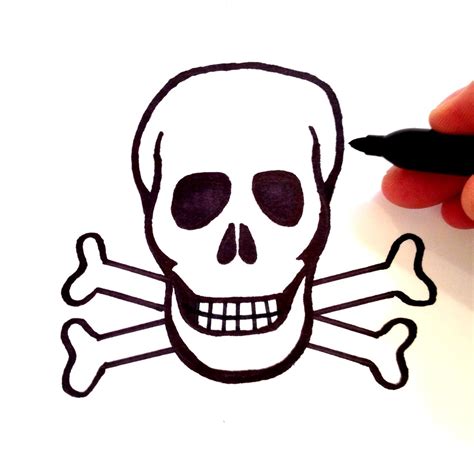 Skull Simple Drawing At Getdrawings Free Download
