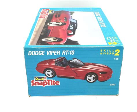 Vintage Revell Snaptite Dodge Viper Rt10 Skill Niveau2 125 Scale