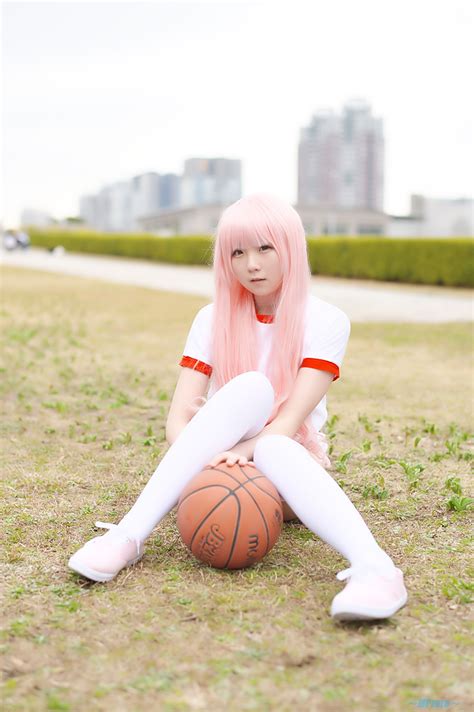 Buruma Cosplay Gym Uniform Hakamada Hinata Mahiru Pantyhose Pink Hair Ro Kyu Bu Sheer Legwear