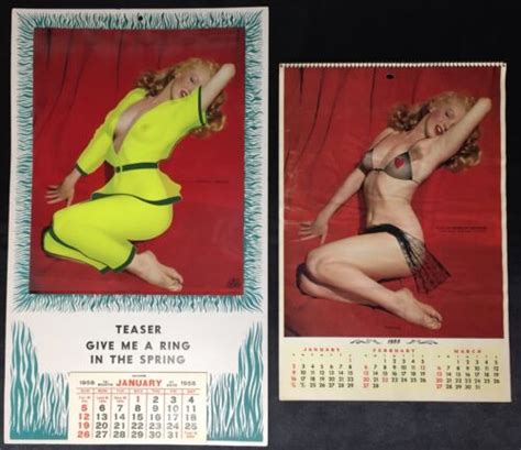 Lot Marilyn Monroe Calendars By Tom Kelly Sexy Rare HTF
