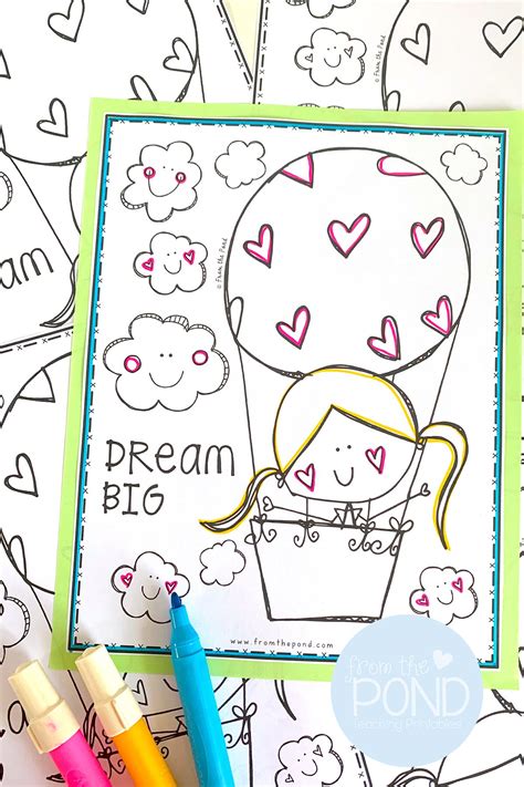 Dream Big Coloring Page In 2021 Coloring Pages Coloring Pages For