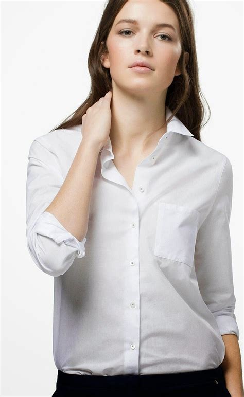 Pin By Detritus On Blouse White Shirt Blouse Blouses For Women Womens Shirts