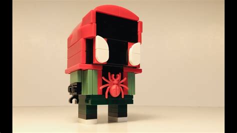 Lego Miles Morales Custom Brickhead Spider Verse Youtube