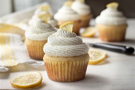 Sugar Free Lemon Cupcakes With Cream Cheese Frosting Low Carb Maven