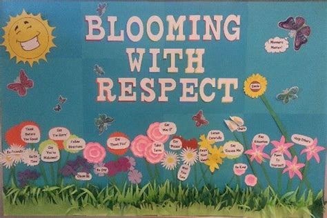 Spring Respect Bulletin Board Respect Bulletin Boards Teacher