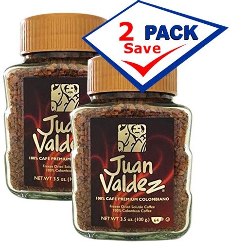 Juan valdez instant coffee chocolate. Juan Valdez Freeze Dried Instant Coffee 3.5 oz Pack of 2 ...