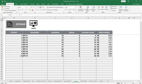 Planilha Excel Ficha De Epi Com Ca E Validade Vba R Em Images And Photos Finder