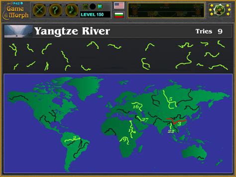 World Rivers Puzzle Geography Learning Game