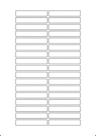 Download your label template by clicking the number that corresponds to your product. 70mm x 12mm Blank Label Template - Microsoft Word - EU30207