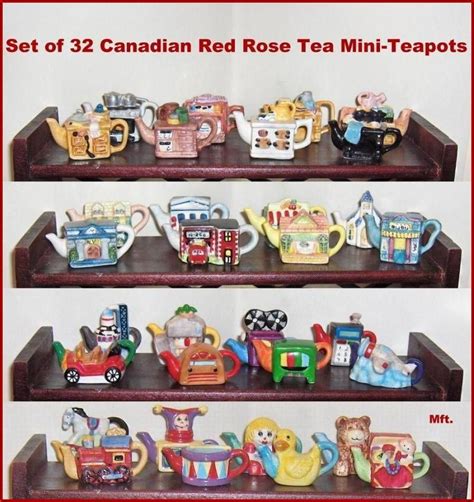Set Of Mini Teapots From Canadian Red Rose Tea Canadianredrosetea