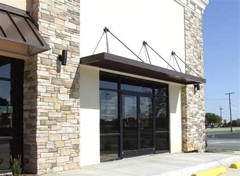 There are some solid stylistic options metal awnings or canopies can offer that fabric can't. Commercial Metal Products | Building exterior, House ...