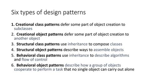 Object Oriented Design Patterns