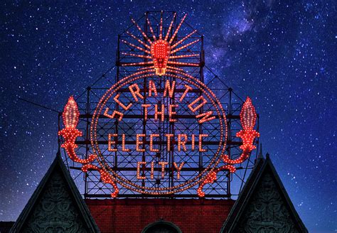 Stars Over The Scranton The Electric City Photograph By Mountain