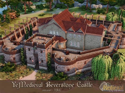 The Sims Resource Ye Medieval Beverstone Castle Tsr Cc Only
