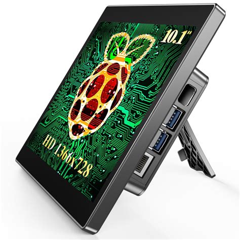 Raspberry Pi 101 Inch Touchscreen Display With Rear Housing 1366x768