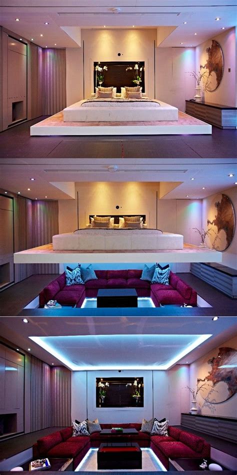 Ein kleines schlafzimmer einzurichten, bereitet vielen betroffenen starkes kopfzerbrechen. Schlafzimmer Bett super originell nach oben schiebbar ...