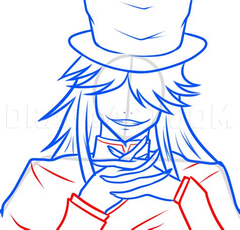 How To Draw The Undertaker From Black Butler Coloring Page Trace Drawing