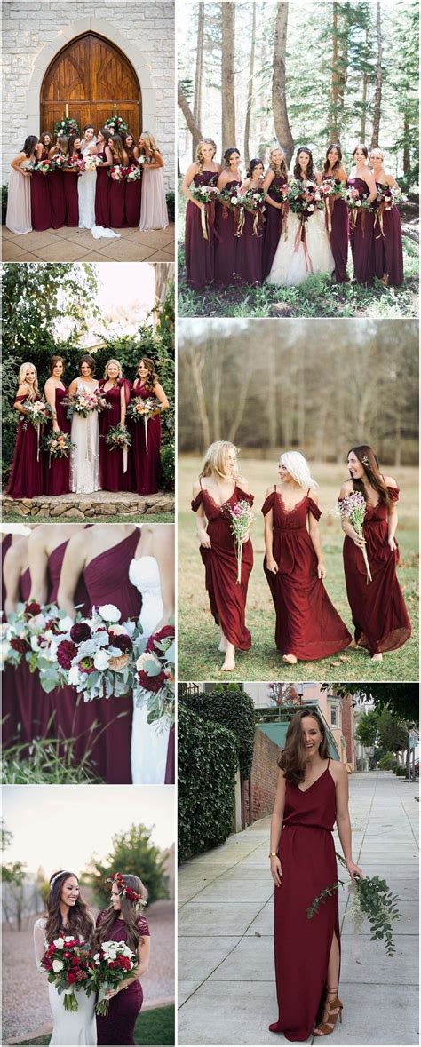 20 Breathtaking Burgundy Bridesmaid Dresses For Fall Weddinginclude
