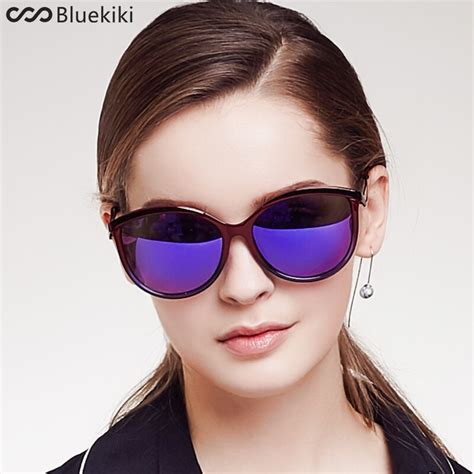 Kiki Polarized Women Sunglasses Fashion Female Large Round Frame Brand Designer Retro Cat Eye