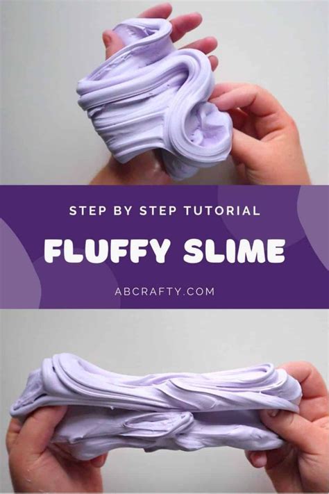 Fluffy Slime How To Easily Make Fluffy Slime Ab Crafty Fluffy