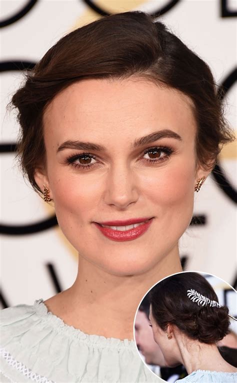 Keira Knightley From Get The Look 2015 Golden Globes Hair And Makeup E