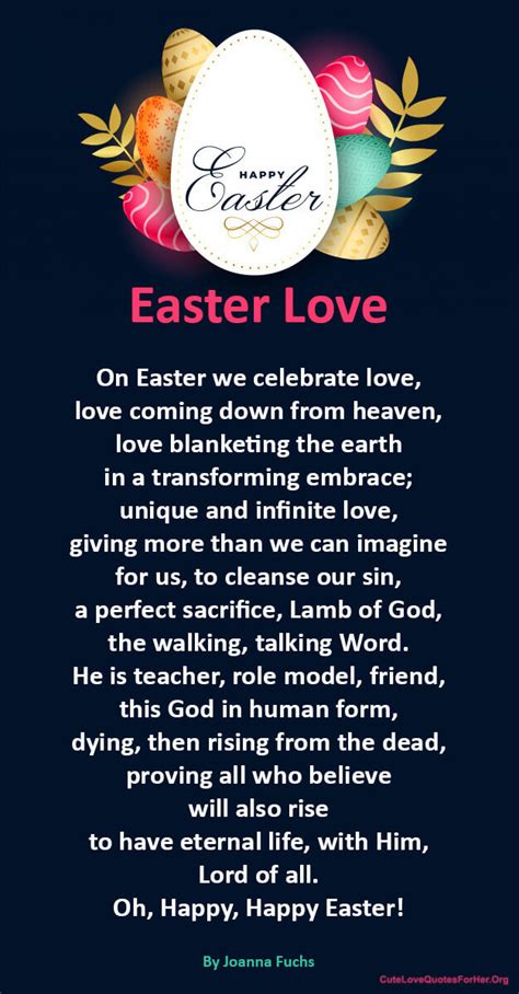30 Easter Love Poems 2021 for Him and Her