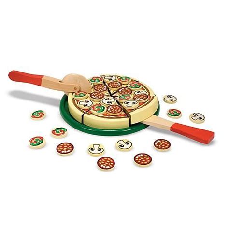 Pizza Party 6727074 Hsn Pizza Party Play Food Set Wooden Play Food