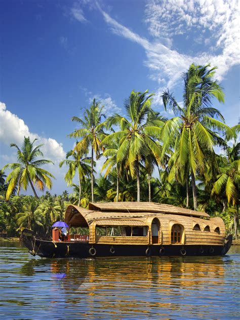 A Houseboat On The Backwaters In Kerala India Travel Kerala Places
