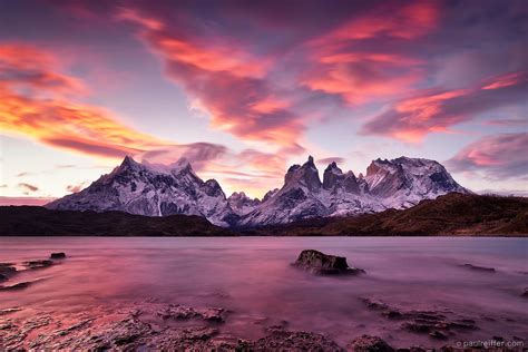 Torres Del Paine Sunset Torres Del Paine Patagonia One O Flickr