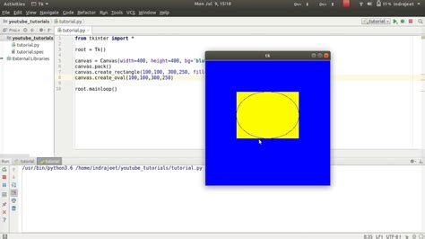 Python Gui Tutorial 18 Canvas Create Oval Tkinter Youtube
