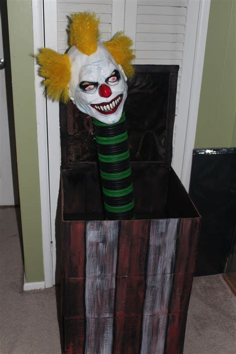 Creepy Circus Carnival Jack In The Box Decoration Made From