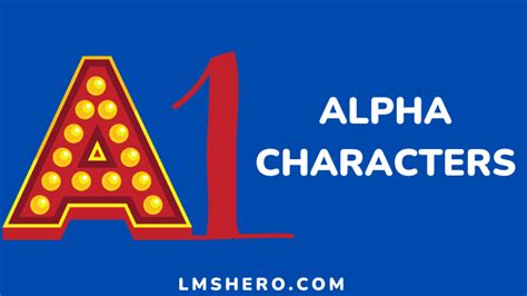 Alpha Characters Meaning Examples And Practical Applications Lms Hero