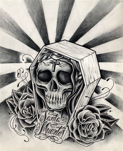 Top Imagenes De La Santa Muerte Para Dibujar A Lapiz